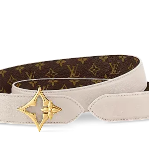 Louis Vuitton Двухсторонний ремень Flowergram 30 мм Cream - фото 2