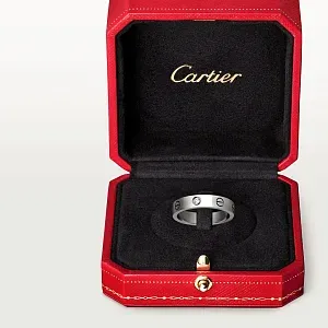 Cartier Обручальное кольцо Love с одним бриллиантом White Gold - фото 5