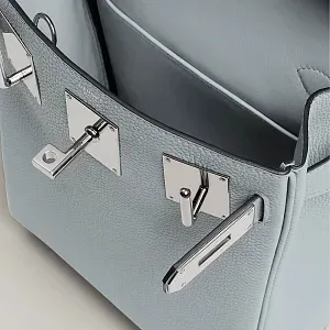 Hermès Рюкзак HAC a Dos PM Bleu Glacier Togo Palladium Hardware - фото 3