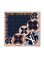 Louis Vuitton Платок-каре Duality 90 Navy Blue - фото 1