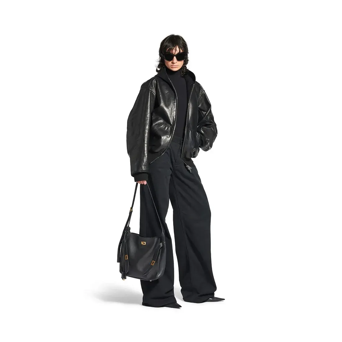 Balenciaga Сумка Bel Air Hobo маленького формата Black - фото 2