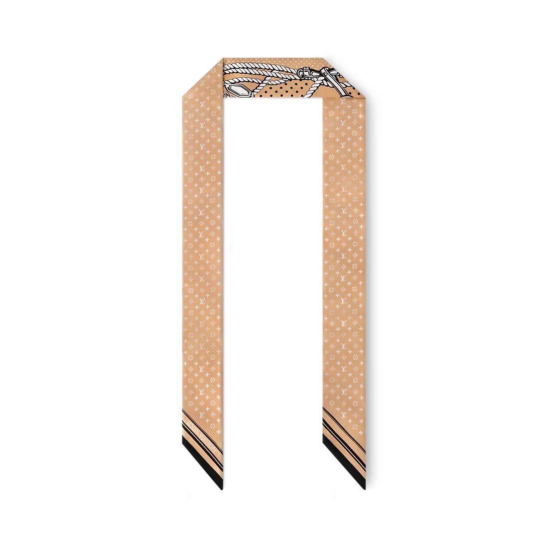Louis Vuitton Шелковая лента Sailor Bandana BB Beige - фото 3