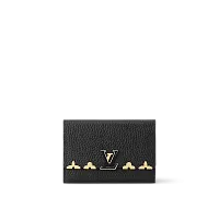 Louis Vuitton Кошелек Capucines Compact Black - фото 1