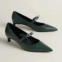 Hermès Туфли Kiara 40 Vert Bouteille - фото 1