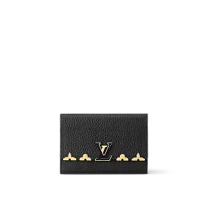 Louis Vuitton Кошелек Capucines Compact Black - фото 1
