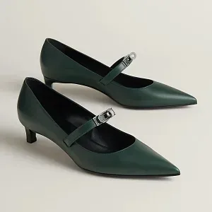 Hermès Туфли Kiara 40 Vert Bouteille - фото 1