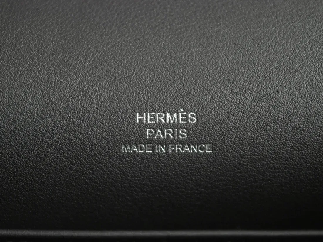 Hermès Сумка Pochette Kelly Mini Black Swift Palladium Hardware - фото 3
