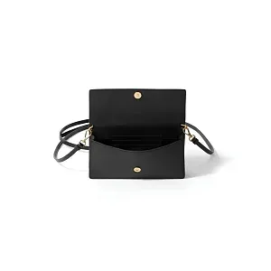 Prada Мини-сумка из сафьяновой кожи Black - фото 3