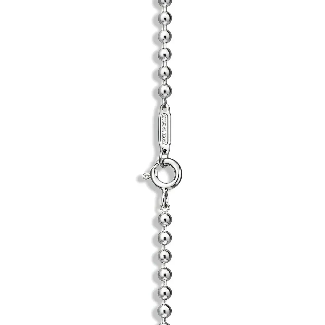 Tiffany & Co. Браслет Small double-shackle padlock beaded bracelet in 925 sterling silver - фото 4