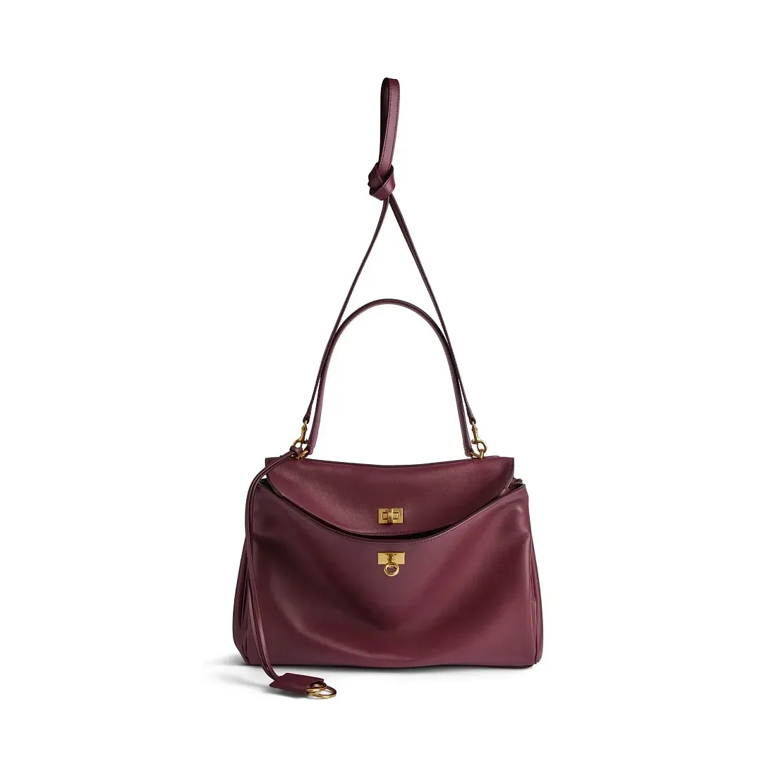 Balenciaga Cумка Rodeo среднего формата Dark Burgundy - фото 4
