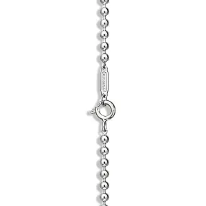Tiffany & Co. Браслет Small double-shackle padlock beaded bracelet in 925 sterling silver - фото 4