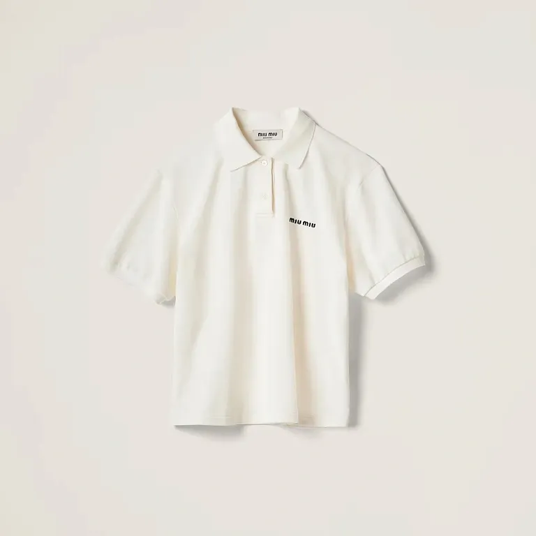 Футболка - поло Miu Miu White - фото 1