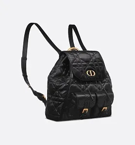 Dior Рюкзак Caro модель среднего формата Black - фото 6