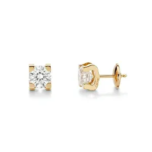 Cartier Серьги C de stud earrings, 2 brilliant-cut diamonds - фото 3