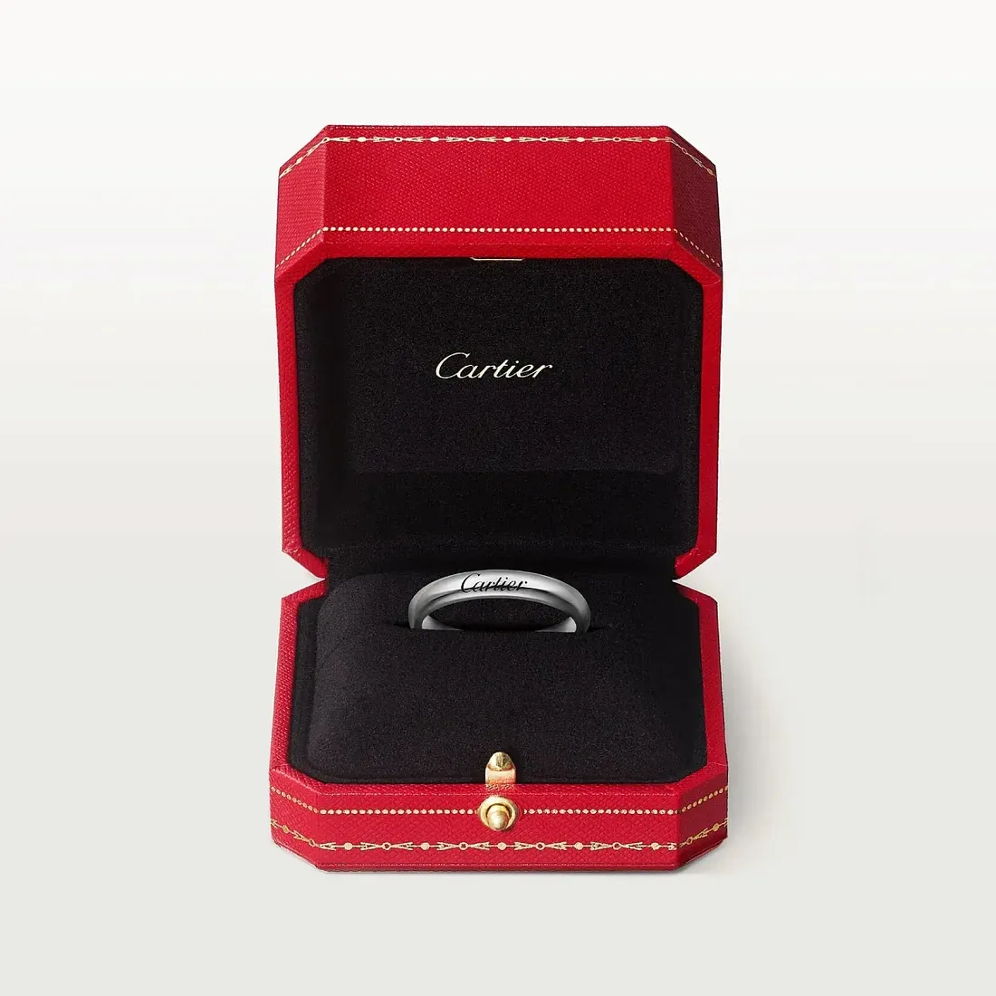 Cartier Обручальное кольцо C de 3 мм Platinum - фото 4