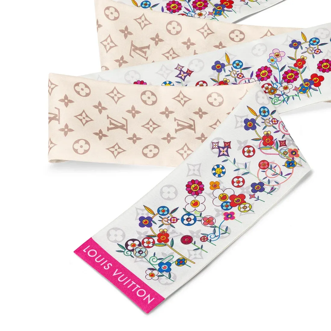 Louis Vuitton Шелковая лента Superflat Monogram TM x - фото 2