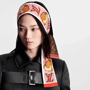 Louis Vuitton Шелковая лента Animogram Leopard - фото 2