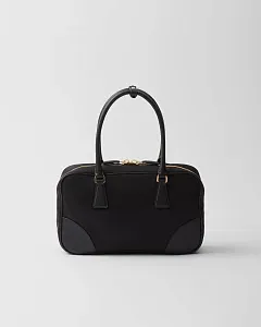 Prada Re-Edition 1978 средняя сумка из нейлона Re-Nylon и кожи Saffiano с двумя ручками Black - фото 3