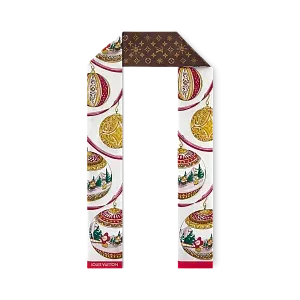 Louis Vuitton Шелковая лента Vivienne Christmas Rose Clair - фото 4