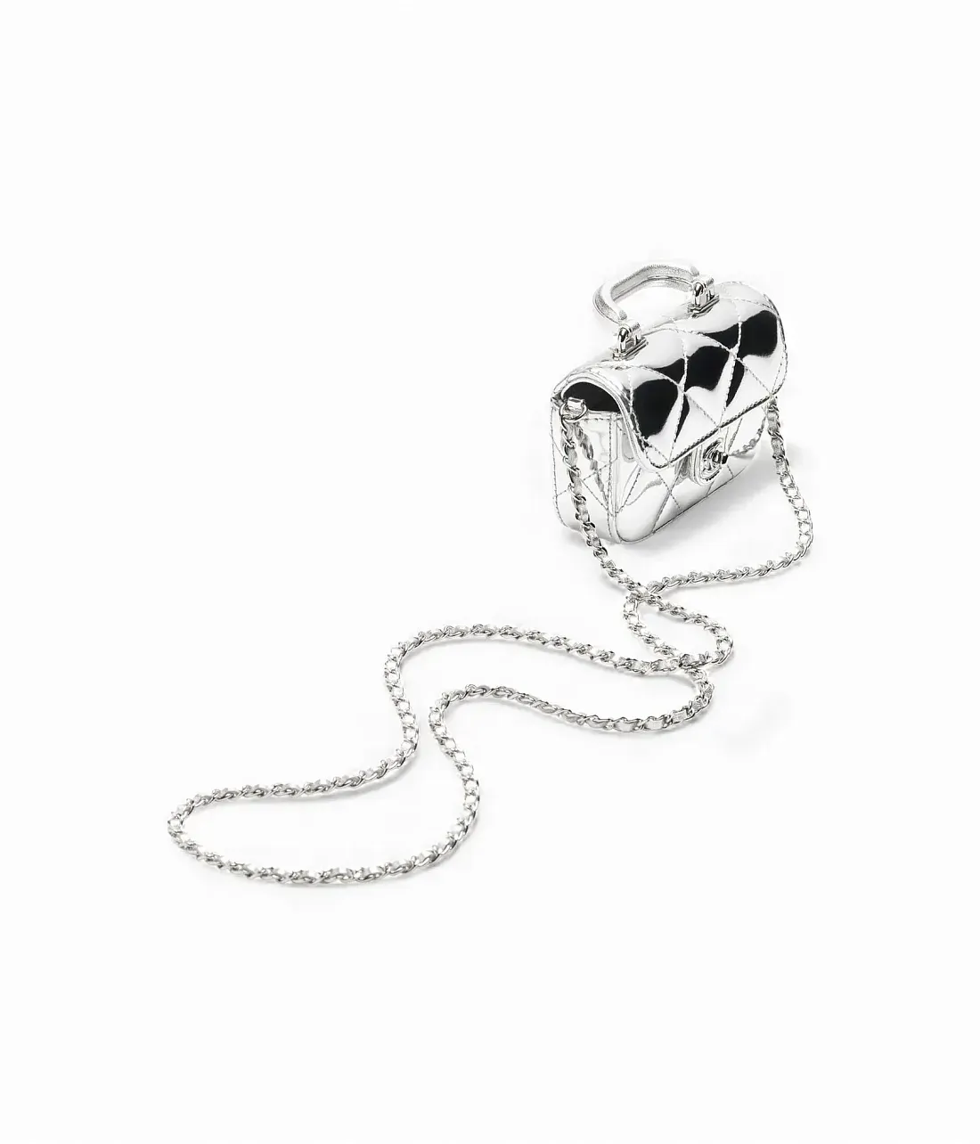 Chanel Клатч Clutch with Chain Silver - фото 5