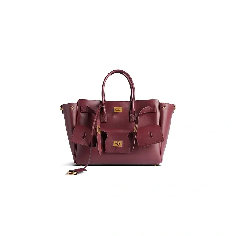 Сумка Bel Air маленького формата Balenciaga Dark Burgundy - фото 1