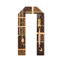 Louis Vuitton Шелковая лента Monogram Confidential Brown - фото 1