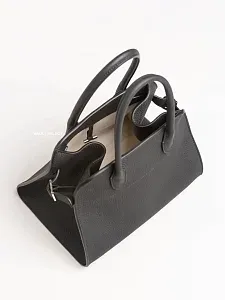 The Row Сумка Soft Margaux 10 из кожи Black - фото 11