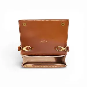 Schiaparelli Клатч Pochette Chaine Bouche Moulee Marron - фото 4