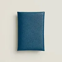 Hermès Кардхолдер Calvi Duo Deep Blue - фото 1