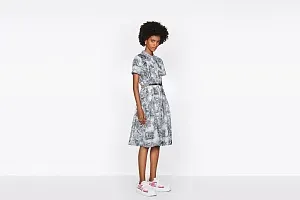 Dior Платье-рубашка средней длины Toile de Jouy - фото 2