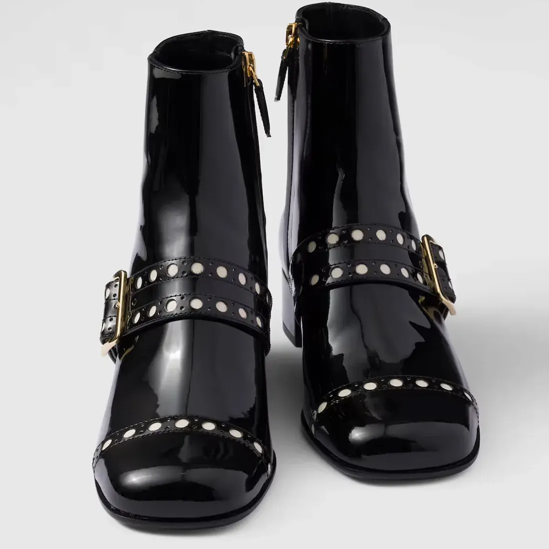 Prada Ботинки из лакированной кожи - фото 5