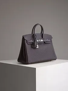 Hermès Сумка Birkin 25 Rouge Sellier Togo Palladium Hardware - фото 5