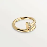 Cartier Кольцо Juste Un Clou с бриллиантами Yellow Gold - фото 1