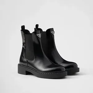 Prada Ботинки из матовой кожи - фото 1