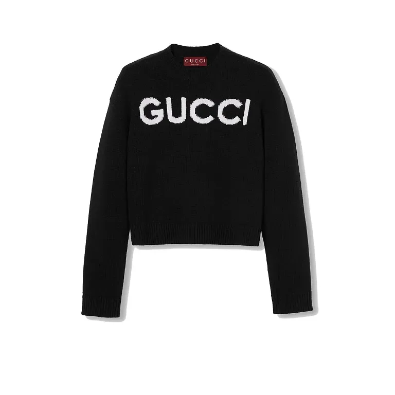 Шерстяной свитер с интарсией Gucci - фото 1