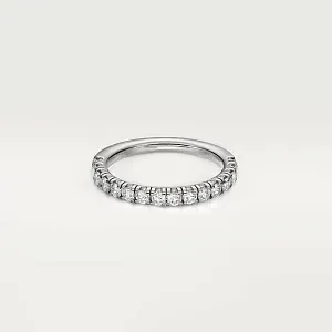 Cartier Обручальное кольцо с бриллиантовым паве Etincelle de 2 мм Platinum - фото 1