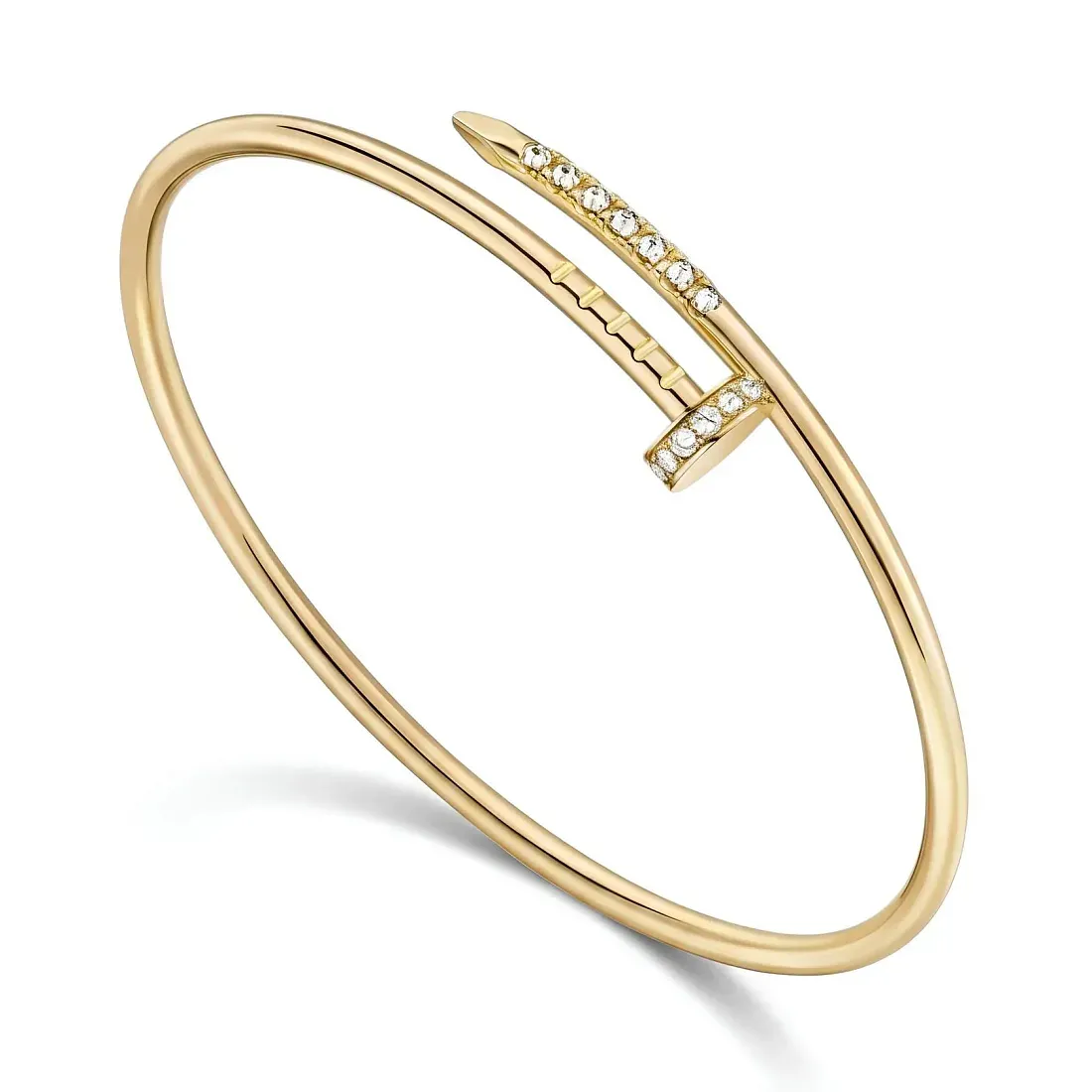 Cartier Браслет Juste un Clou, small model, reverse-set diamonds - фото 4