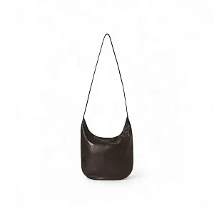The Row Сумка NS Izzy Black из кожи Dark Brown - фото 1