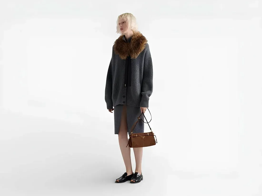 Prada Мини-сумка Bonnie Cocoa Brown - фото 2