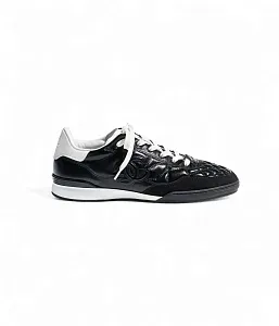 Chanel Кожаные кроссовки Black/White - фото 1