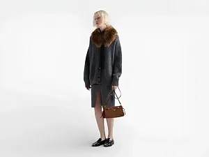 Prada Мини-сумка Bonnie Cocoa Brown - фото 2