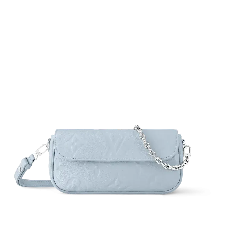 Сумка на цепочке Ivy Louis Vuitton Blue Washed - фото 1