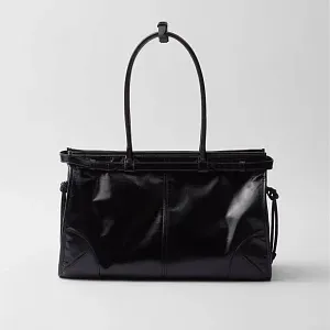 Prada Большая кожаная сумка Black - фото 4