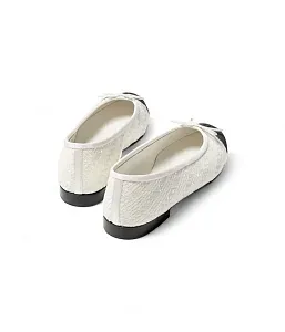 Chanel Балетки White/Black - фото 2