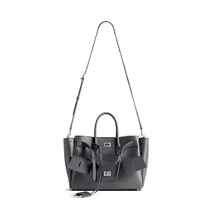 Balenciaga Сумка Bel Air маленького формата Grey - фото 4