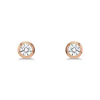 Cartier Серьги d'Amour stud earrings, 2 diamonds, medium model Rose Gold - фото 1