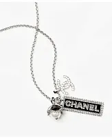 Chanel Длинное колье с подвеской Серебро - фото 1