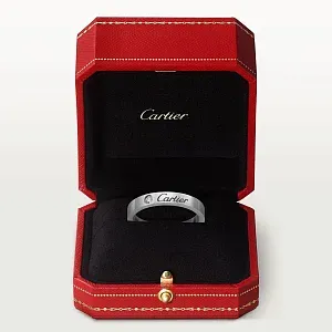 Cartier Обручальное кольцо с одним бриллиантом C de Men Platinum - фото 3