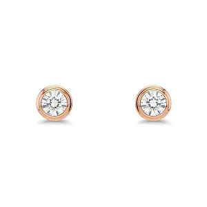Cartier Серьги d'Amour stud earrings, 2 diamonds, medium model Rose Gold - фото 1