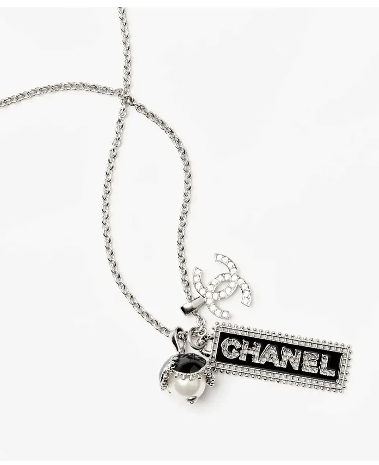 Длинное колье с подвеской Chanel Серебро - фото 1